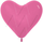 Латексный воздушный шар-сердце (16''/41 см) Фуше (012), пастель, 100 шт.
